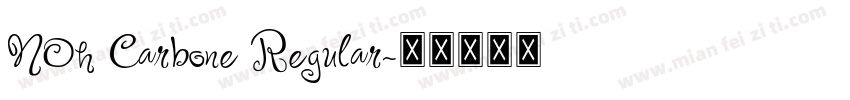NOh Carbone Regular字体转换